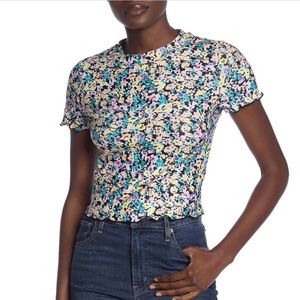 NWT Floral Crop Top